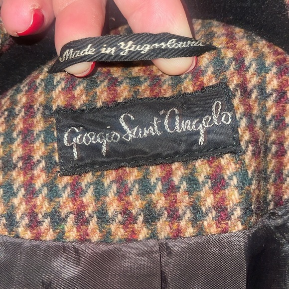 Vintage Giorgio Sant’Angelo 100% Wool Tweed Blazer - Size 8 - Picture 7 of 8